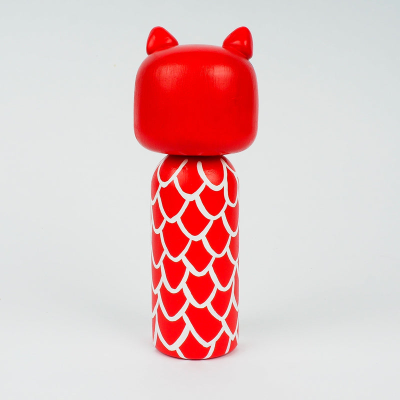Lion Dance Kokeshi peg doll - Year of Dragon