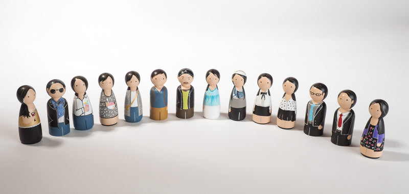 Give something unique and personalized.  Custom peg dolls of your family!  They are hand-painted that show the uniqueness of each individual in your family.  This will definitely touch the heart and bring smiles, may be even happy tears to your family.   These are great for parent's gifts, grandparent’s gifts, birthdays, anniversary gifts, couples’ gifts, or any other occasions.