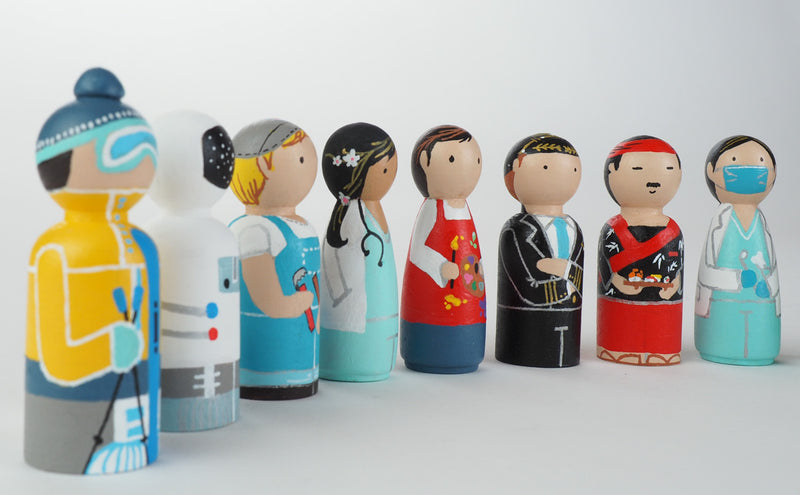 Occupational gift - Doctor Peg Dolls