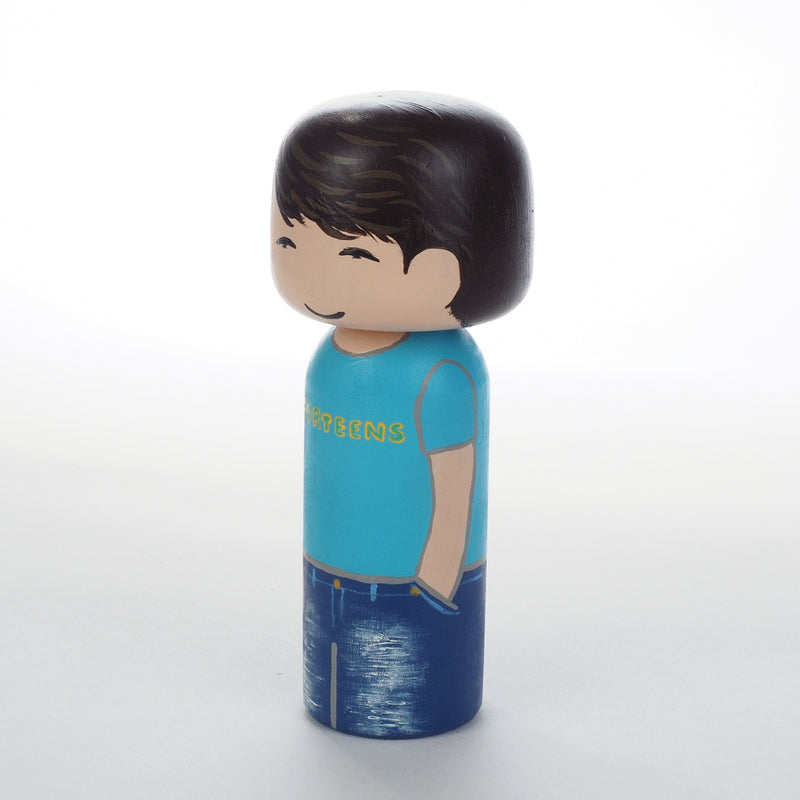 Custom Family and Friends Portrait on Kokeshi Dolls