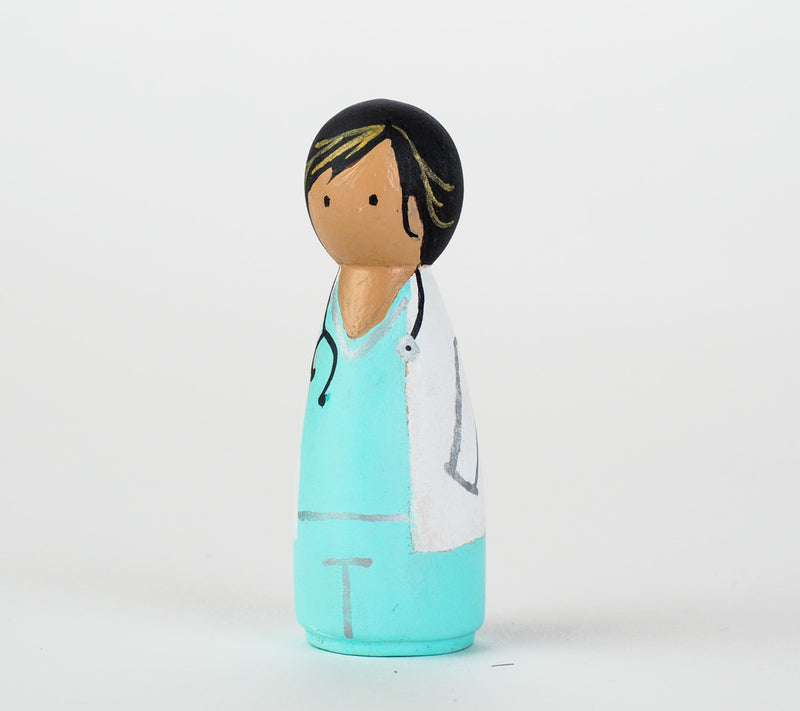 Occupational gift - Peg Dolls.  Give something unique and personalized.  Custom peg dolls of your family, friends, or colleagues!  They are hand-painted that show the uniqueness of each individual with their hobbies or occupations.  This will definitely touch the heart and bring smiles.  These are great for birthdays, anniversary, parent's gifts, grandparent’s gifts, retirement, graduations, communion, colleague’s going away gift, or any other occasions.
