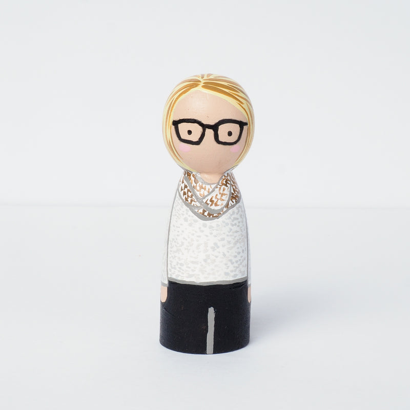 Give something unique and personalized.  Custom peg dolls of your family!  They are hand-painted that show the uniqueness of each individual in your family.  This will definitely touch the heart and bring smiles, may be even happy tears to your family.   These are great for parent's gifts, grandparent’s gifts, birthdays, anniversary gifts, couples’ gifts, or any other occasions.