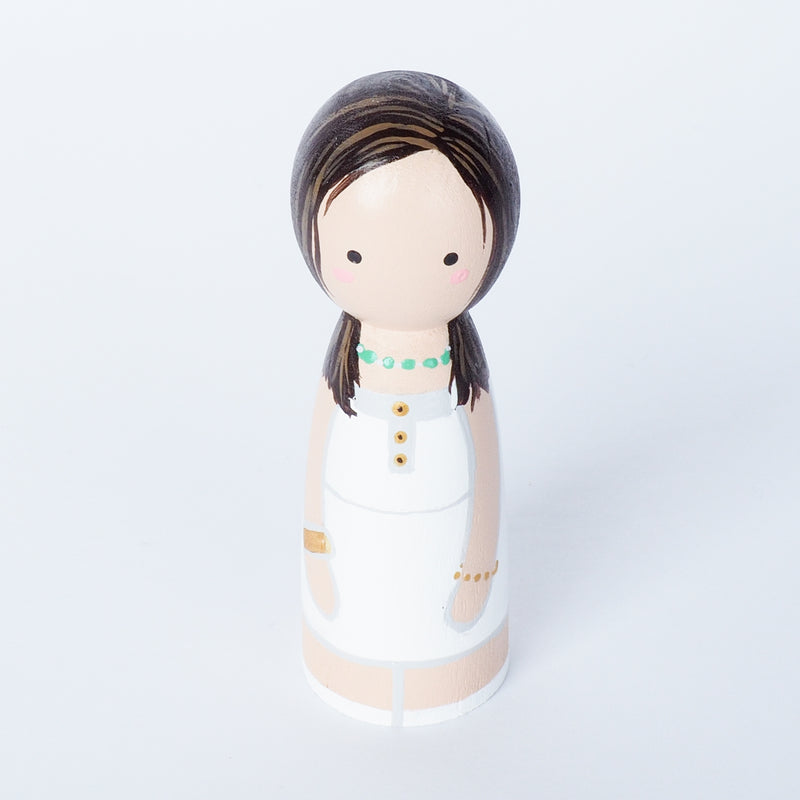 Family and friends portrait Peg Dolls
