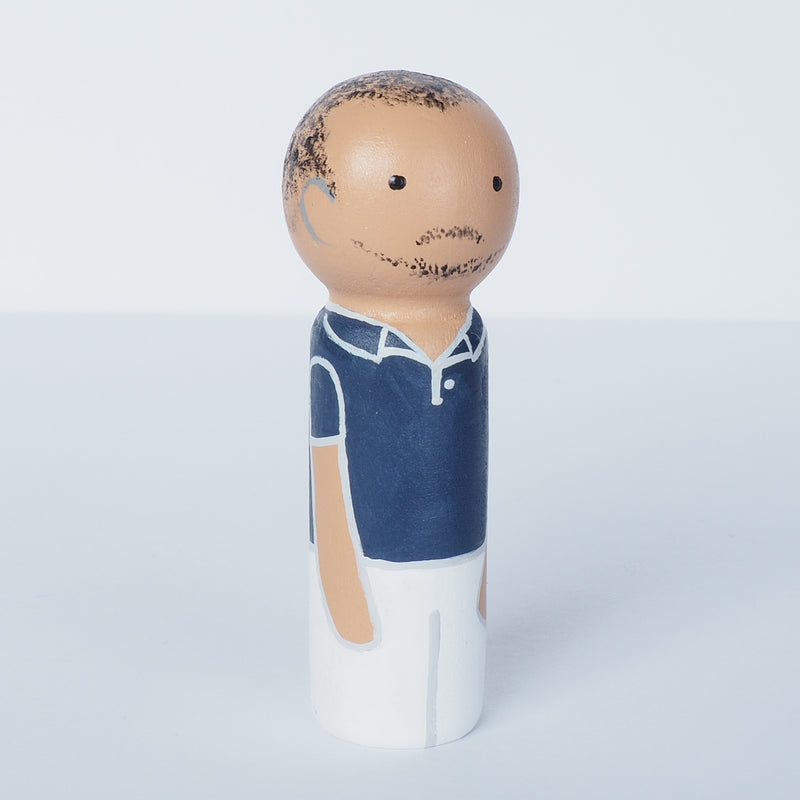 Family and friends portrait Peg Dolls