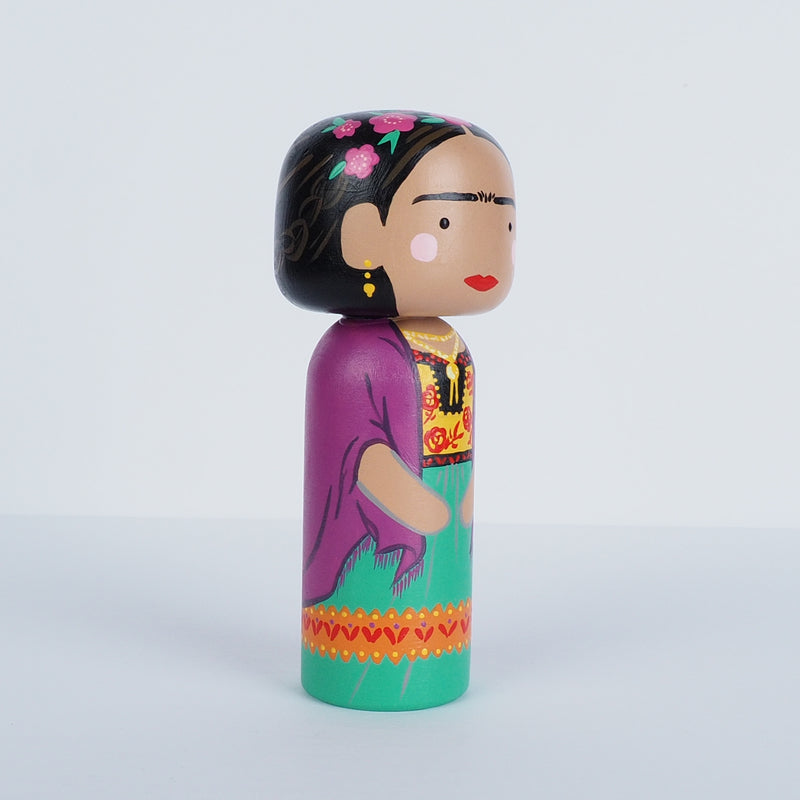 Frida Kokeshi Doll - trailblazing women