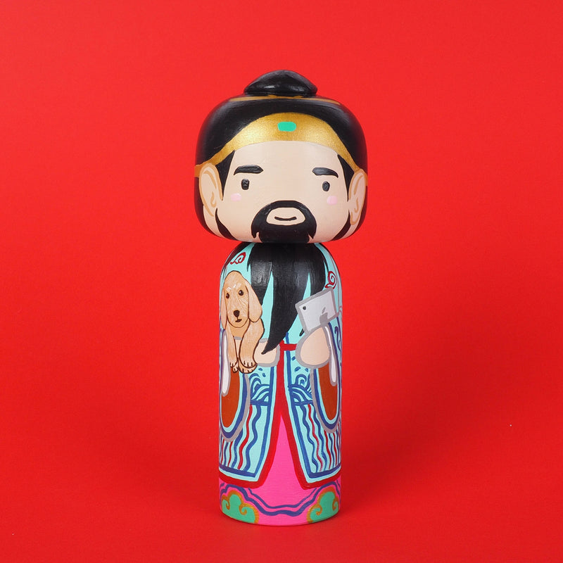 East Meets West Kokeshi - Asian & Western Culture - Fuk Luk Sau Home Decor