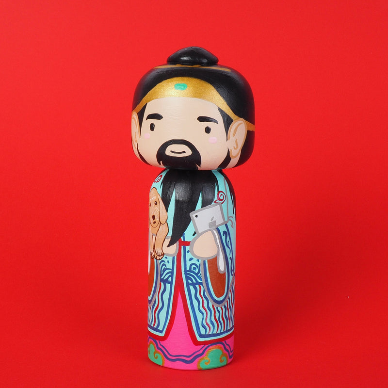 East Meets West Kokeshi - Asian & Western Culture - Fuk Luk Sau Home Decor