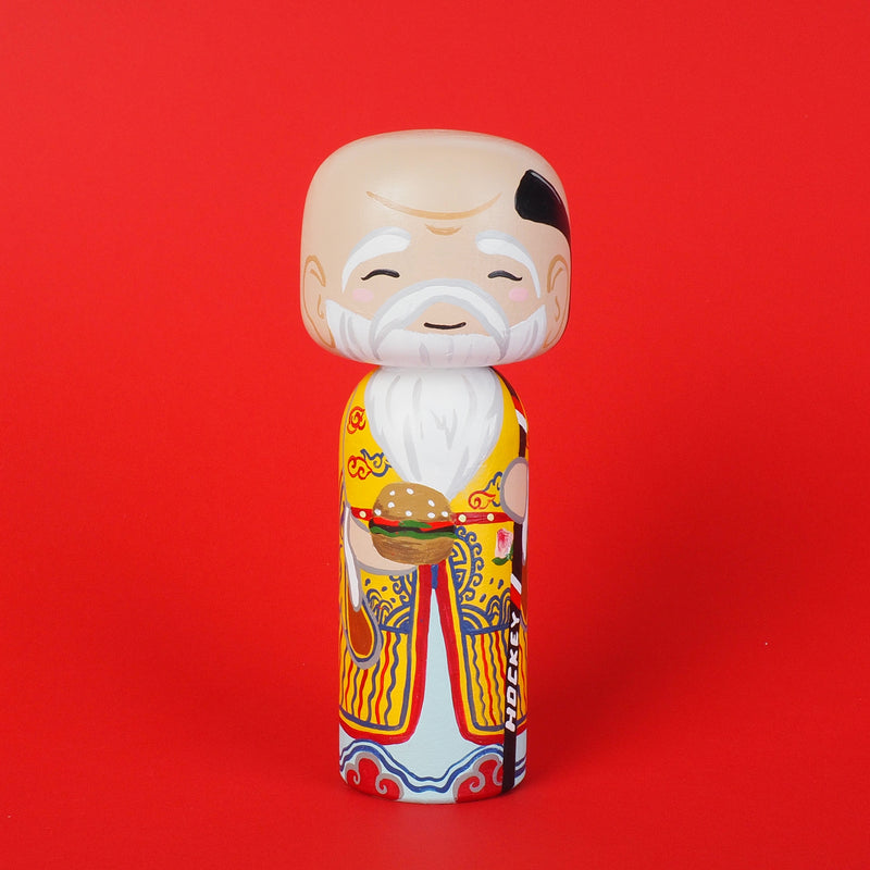 East Meets West Kokeshi - Asian & Western Culture - Fuk Luk Sau Home Decor