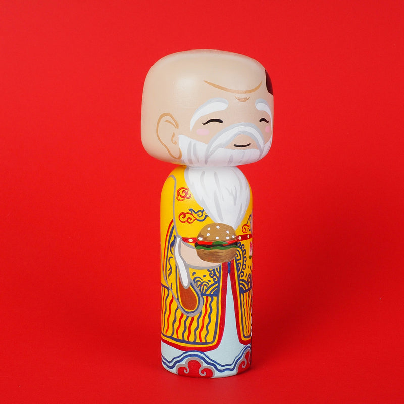 East Meets West Kokeshi - Asian & Western Culture - Fuk Luk Sau Home Decor