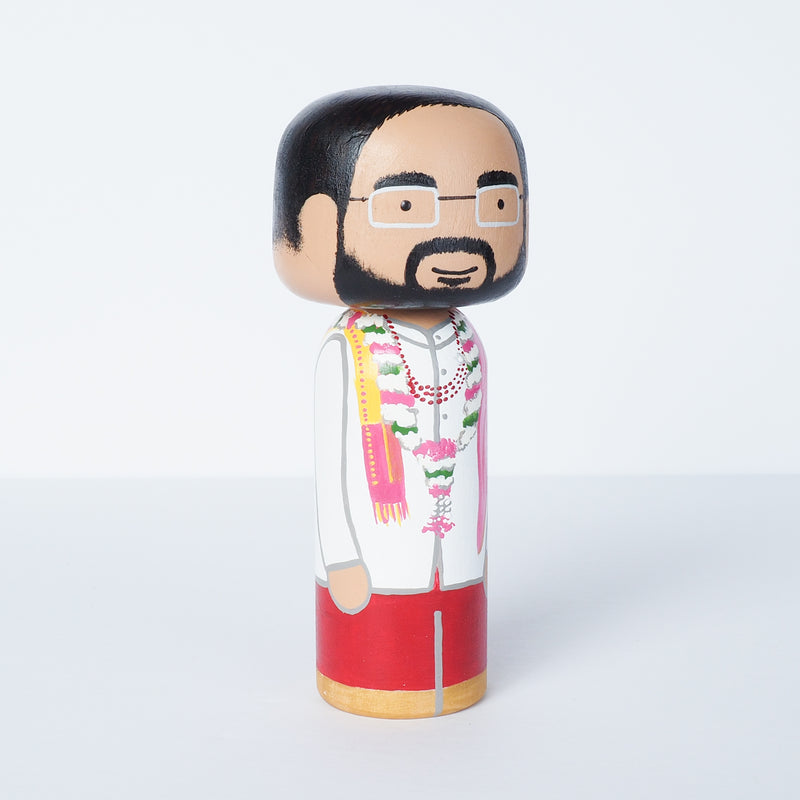 Indian Wedding Kokeshi Dolls