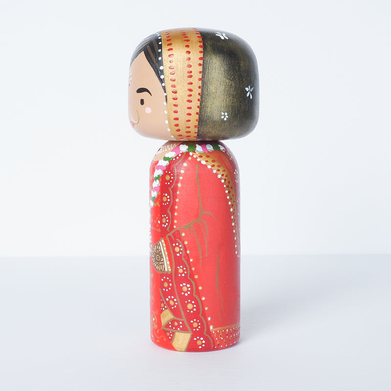 Indian Wedding Kokeshi Dolls