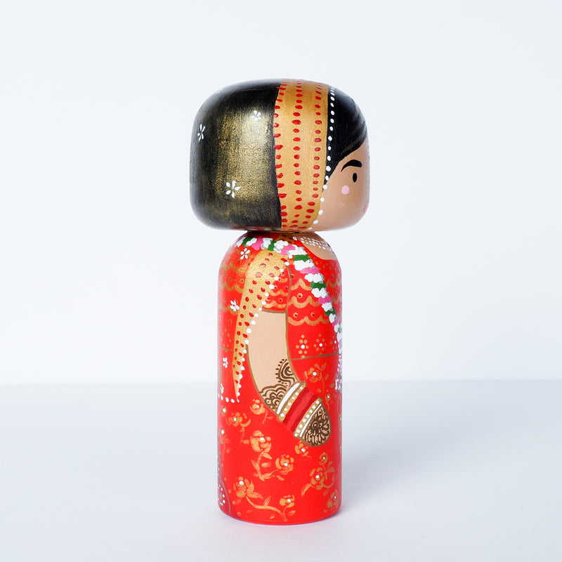 Indian Wedding Kokeshi Dolls