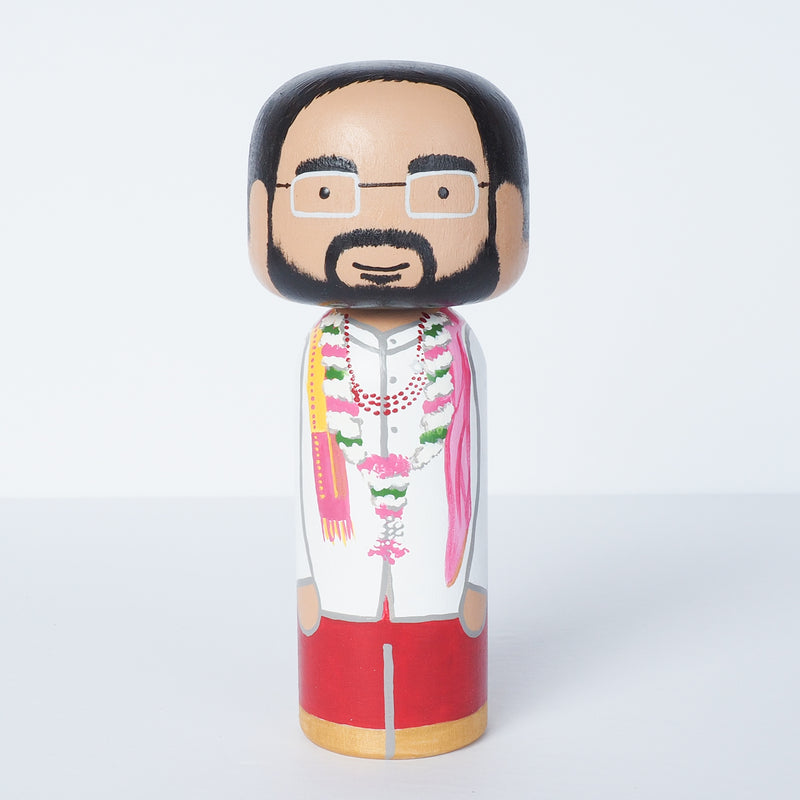 Indian Wedding Kokeshi Dolls