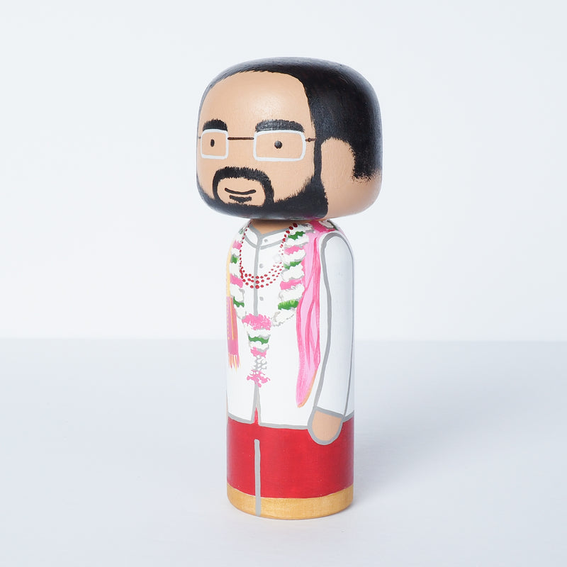 Indian Wedding Kokeshi Dolls