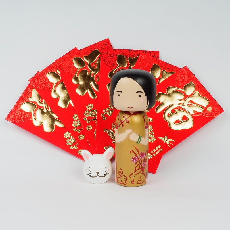 This Lunar New Year is the Year of the Rabbit. Introducing our new Year of the Rabbit Kokeshi dolls, Peg Dolls! Give something unique this new year. Do you know anyone who was born in 1939, 1951, 1963, 1975, 1987, 1999, 2011, 2023? They are hand-painted with love.
