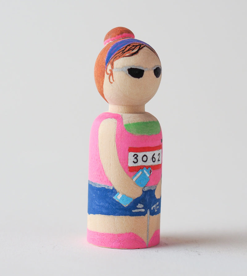 Marathon runners - Peg Dolls - couples gift