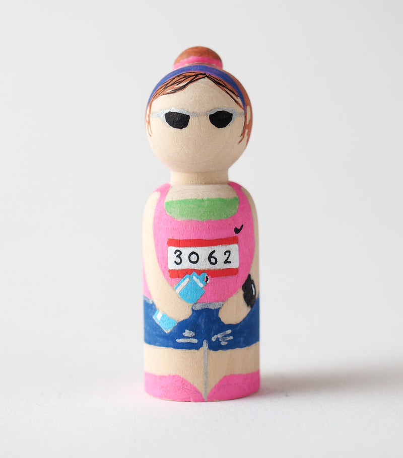 Marathon runners - Peg Dolls - couples gift