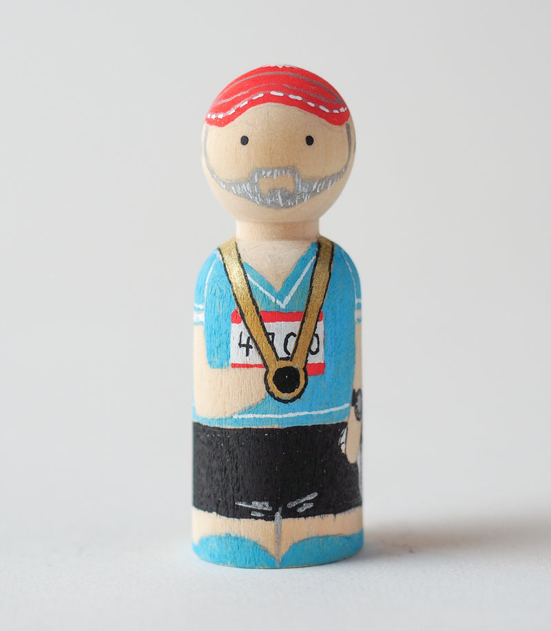 Marathon runners - Peg Dolls - couples gift