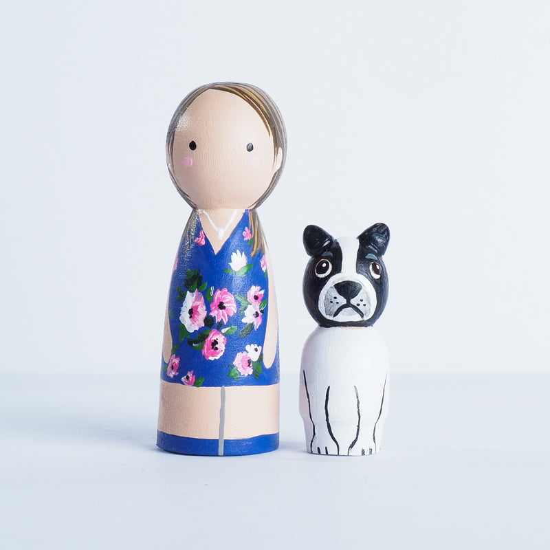 Give something unique and personalized.  Custom peg dolls of your family!  They are hand-painted that show the uniqueness of each individual in your family.  This will definitely touch the heart and bring smiles, may be even happy tears to your family.   These are great for Mother's Day gift, parent's gifts, grandparent’s gifts, birthdays, anniversary gifts, couples’ gifts, or any other occasions.