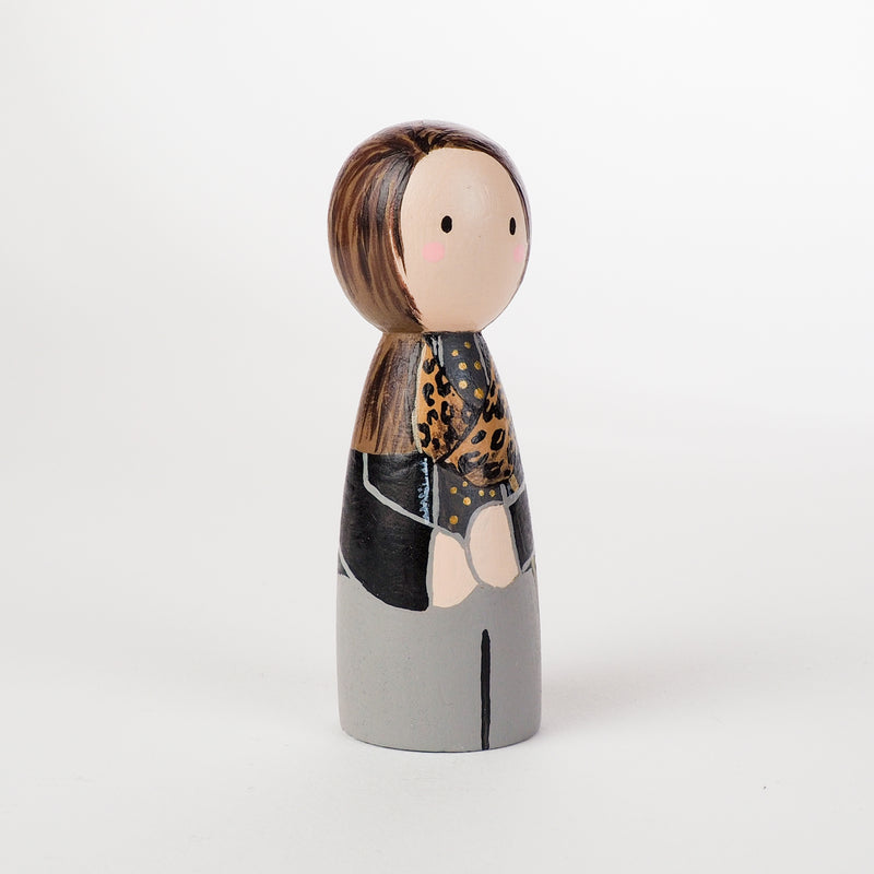 Give something unique and personalized.  Custom peg dolls of your family!  They are hand-painted that show the uniqueness of each individual in your family.  This will definitely touch the heart and bring smiles, may be even happy tears to your family.   These are great for Christmas gifts, parent's gifts, grandparent’s gifts, birthdays, anniversary gifts, couples’ gifts, or any other occasions.