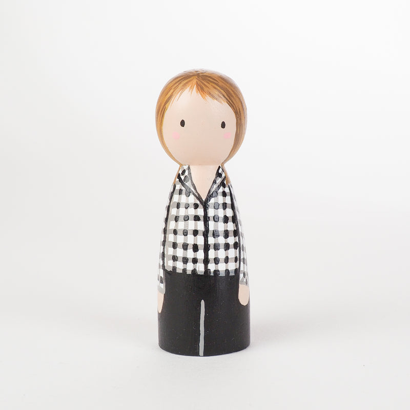 Give something unique and personalized.  Custom peg dolls of your family!  They are hand-painted that show the uniqueness of each individual in your family.  This will definitely touch the heart and bring smiles, may be even happy tears to your family.   These are great for Christmas gifts, parent's gifts, grandparent’s gifts, birthdays, anniversary gifts, couples’ gifts, or any other occasions.