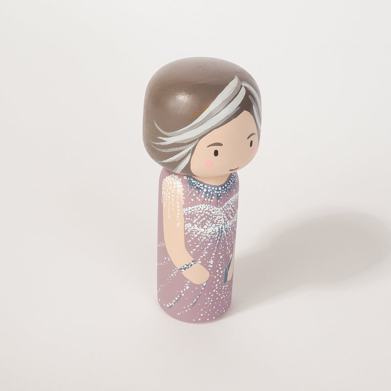Customized Mother of the Bride wedding Kokeshi dolls, Peg Dolls! Mother of the Bride, she is as important as the Bride on the BIG day. Congratulations to all the Brides' moms. These cute Kokeshi dolls show the unique sides of bride and mother of the bride. A great touch of personality to your wedding. What a great keepsake it would be!