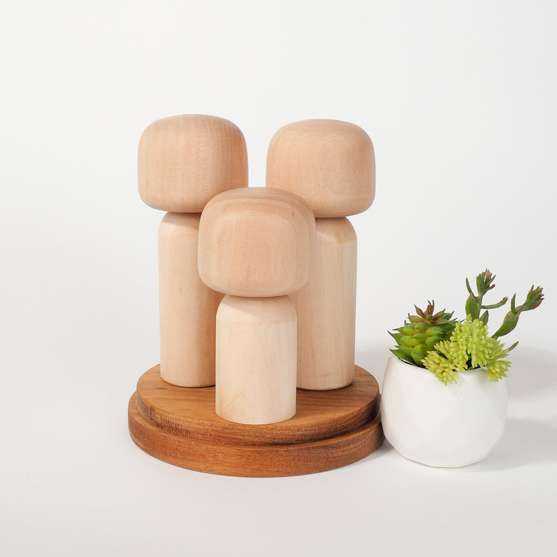 The Incredibles - custom family Kokeshi portrait with pets