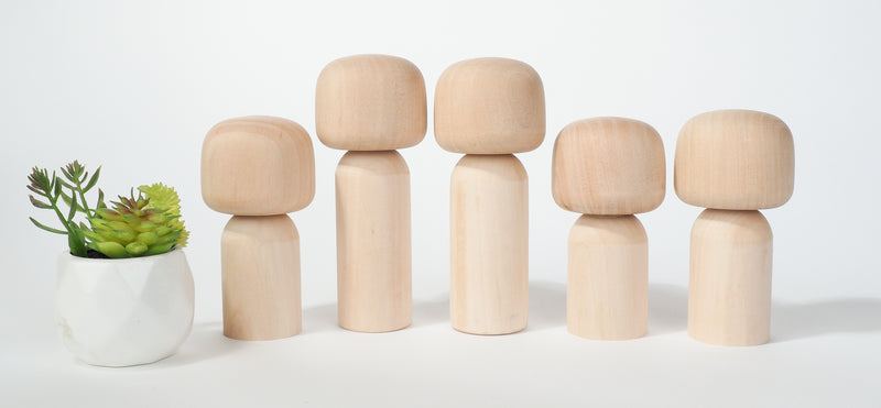 Custom Portrait on Kokeshi Dolls