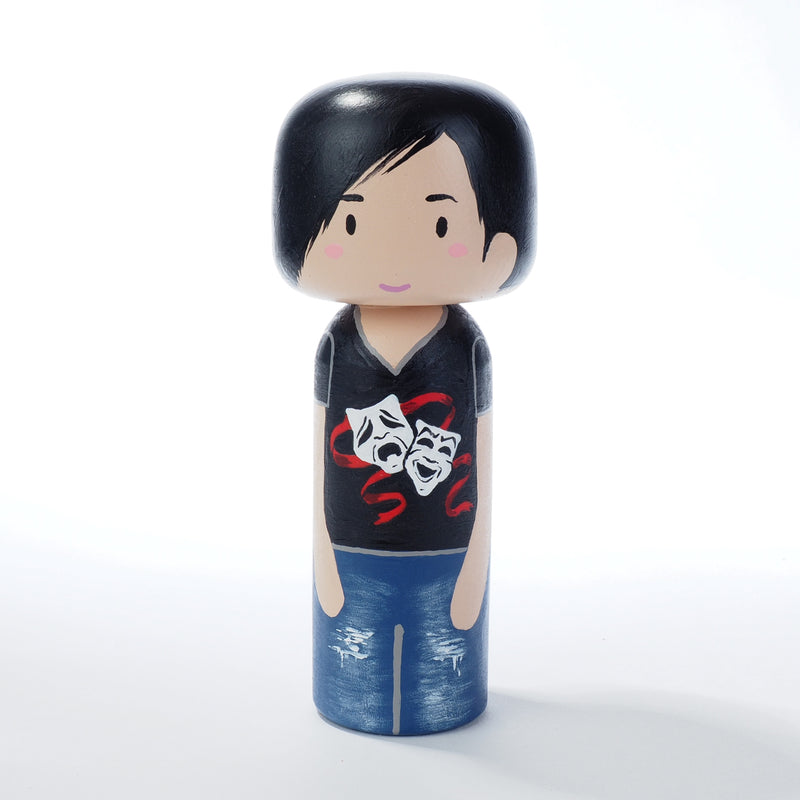 Drama Teacher - Occupational and family portrait Kokeshi dolls!  Give something unique and personalized.  Customize an occupation of your family, friends, or colleagues on Kokeshi dolls!  They are hand-painted with love that show the uniqueness of each individual. 