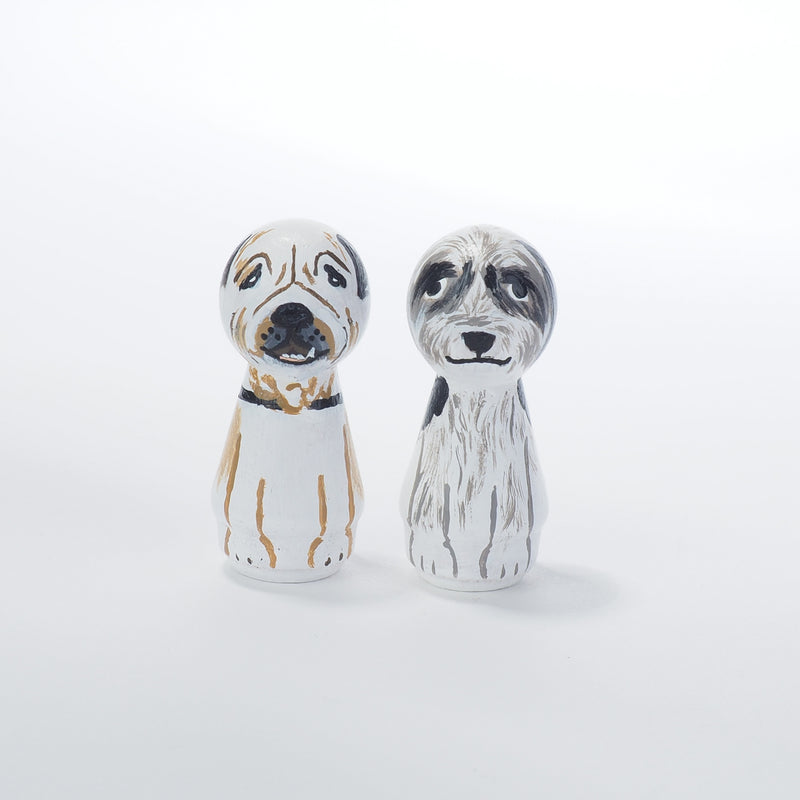 Give something unique and personalized.  Custom peg dolls of your family!  They are hand-painted that show the uniqueness of each individual in your family.  This will definitely touch the heart and bring smiles, may be even happy tears to your family.   These are great for Christmas gifts, parent's gifts, grandparent’s gifts, birthdays, anniversary gifts, couples’ gifts, or any other occasions.