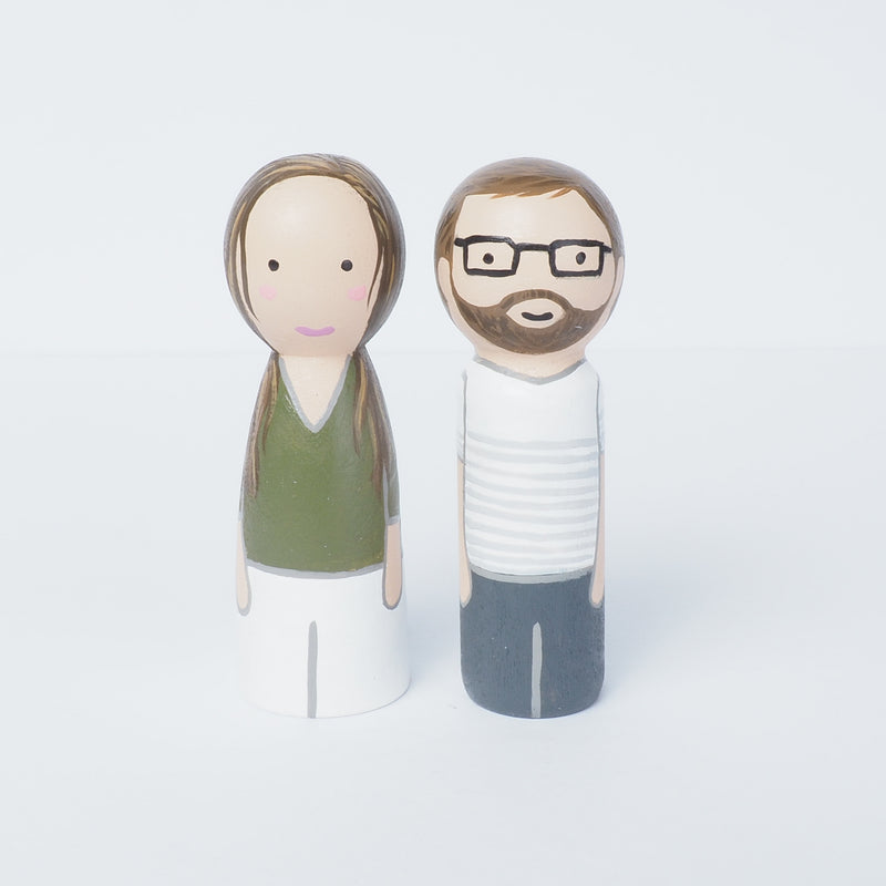 Family portrait - Peg Dolls