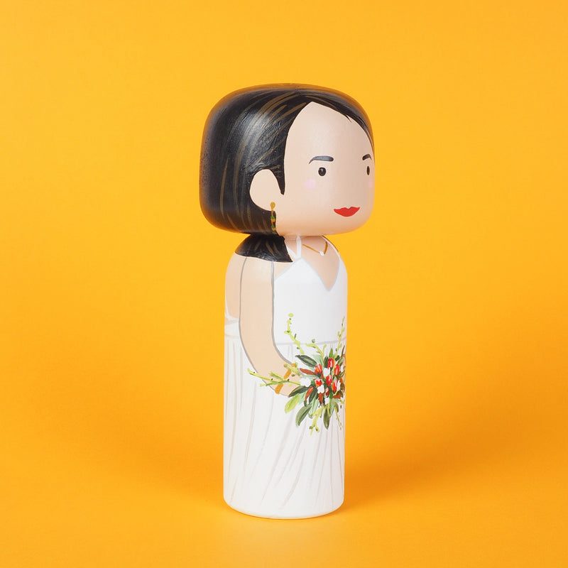 wedding portrait kokeshi dolls