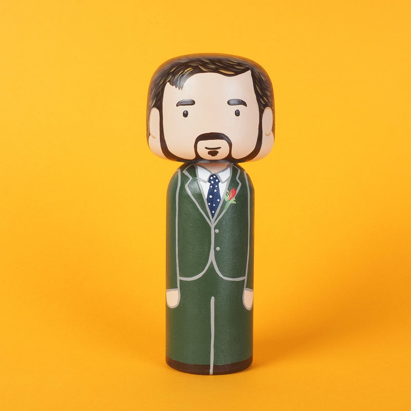 wedding portrait kokeshi dolls