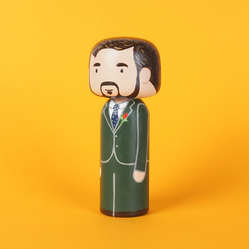 wedding portrait kokeshi dolls