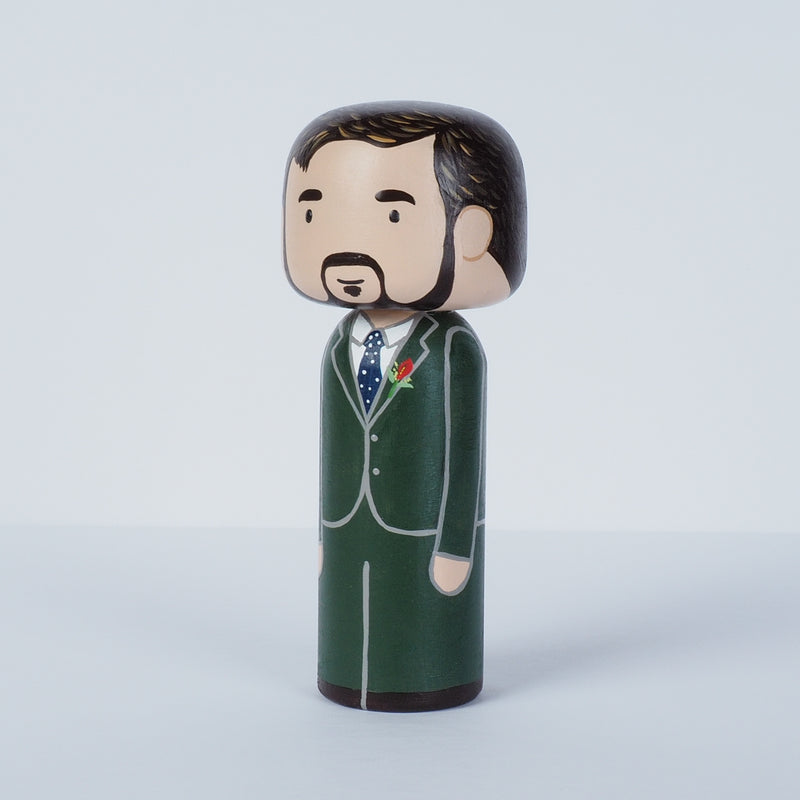 wedding portrait kokeshi dolls
