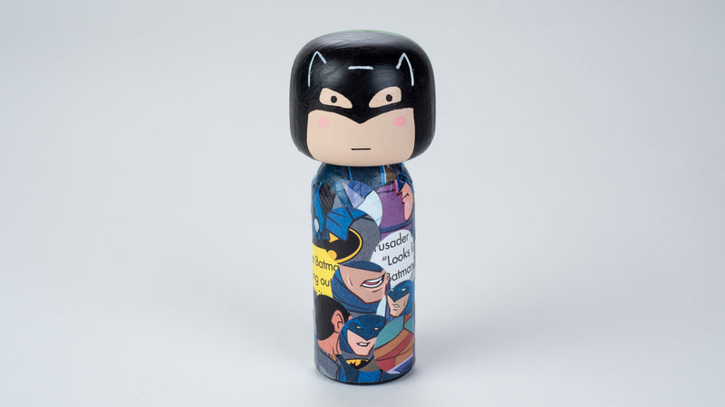 Introducing our new upcycled superhero 2-in-2 Kokeshi dolls!  These Kokeshi are made using used comics or books and are carefully hand-painted to match the character and theme of the books.  On one side, it is one character and turn it around and you'll find another character.  We spark the joy back of used books and upcycle it to something that is unique and personalized.  They are all truly one of a kind.
