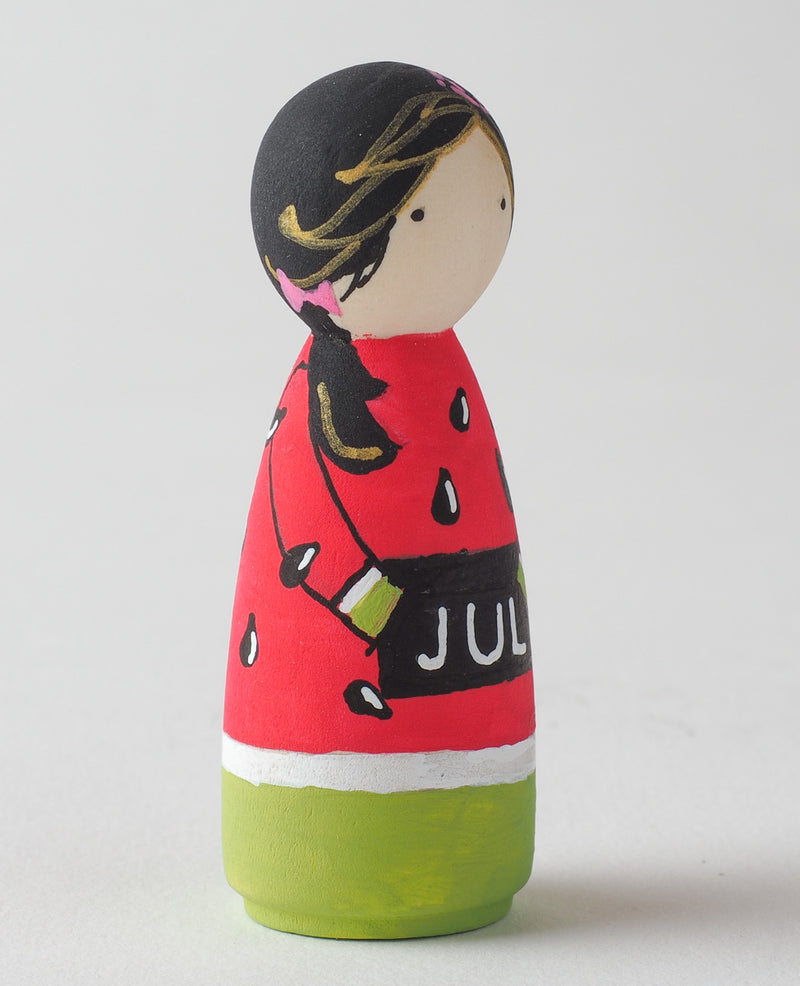 Birthday Peg Dolls.  Give something unique and personalized for birthday girl or boy. Custom peg dolls of your family, friends, or colleagues! They are hand-painted that show the uniqueness of each individual with their birthday months. This will definitely touch the heart and bring smiles. 