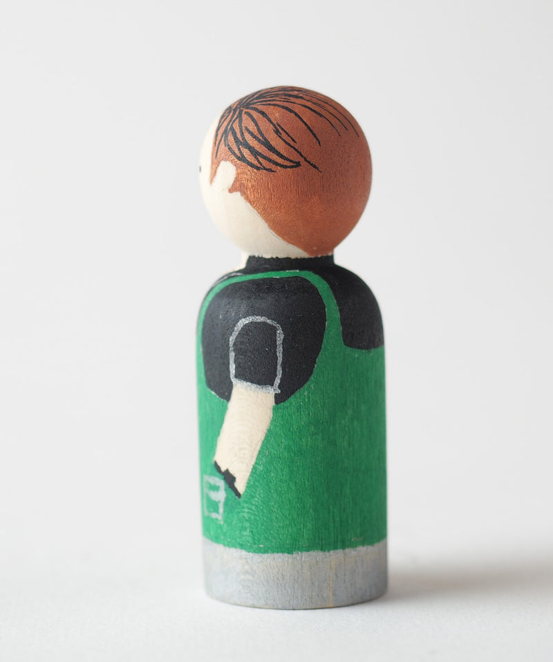Occupational gift - Barista Peg dolls. Give something unique and personalized.  Custom peg dolls of your family, friends, or colleagues!  They are hand-painted that show the uniqueness of each individual with their hobbies or occupations.  This will definitely touch the heart and bring smiles.  These are great for birthdays, anniversary, parent's gifts, grandparent’s gifts, retirement, graduations, communion, colleague’s going away gift, or any other occasions.