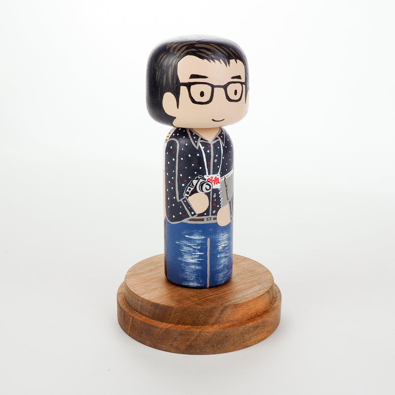 Introducing our new 2-in-1 family portrait Kokeshi dolls!  Everyone has many roles, interests, careers, personalities, and we all wear many hats in life.  Why not highlight and celebrate those in a hand-painted doll!  The toughest part is probably to choose the 2 roles you like us to paint.   Give something unique and personalized.  Customize your family, friends, or colleagues on Kokeshi dolls!  They are hand-painted with love that show the uniqueness of each individual. 