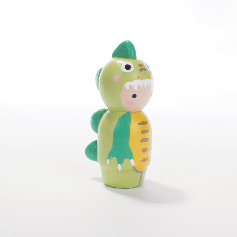 Custom family Peg doll or Kokeshi with city landscape - Toronto, Canada
