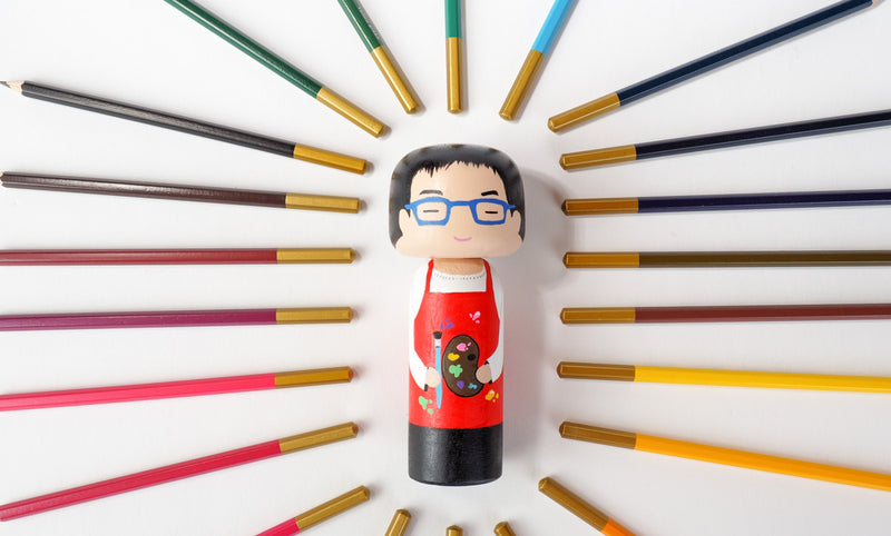 Introducing our new hobby and occupational Kokeshi dolls!  Give something unique and personalized.  Customize a hobby or occupation of your family, friends, or colleagues on Kokeshi dolls!  They are hand-painted with love that show the uniqueness of each individual. 