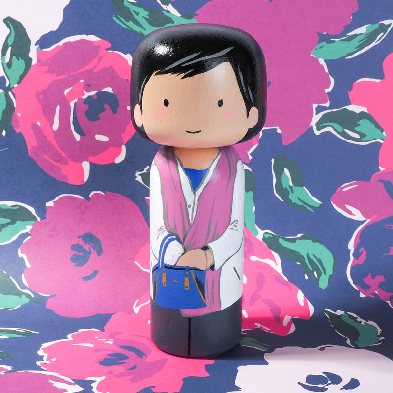 Introducing our new family portrait Kokeshi dolls!  Give something unique and personalized.  Customize your family or friends on Kokeshi dolls!  They are hand-painted with love that show the uniqueness of each individual.   This will definitely touch the heart and bring smiles of your special someone.  These are great for birthdays, Christmas, anniversary, parent's gifts, grandparent’s gifts, retirement, graduations, colleague’s going away gift, or any other occasions.
