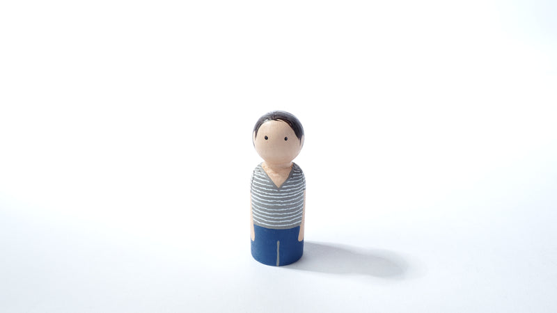 Give something unique and personalized.  Custom peg dolls of your family!  They are hand-painted that show the uniqueness of each individual in your family.  This will definitely touch the heart and bring smiles, may be even happy tears to your family.   These are great for parent's gifts, grandparent’s gifts, birthdays, anniversary gifts, couples’ gifts, or any other occasions.
