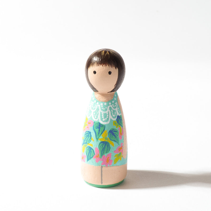 Give something unique and personalized.  Custom peg dolls of your family!  They are hand-painted that show the uniqueness of each individual in your family.  This will definitely touch the heart and bring smiles, may be even happy tears to your family.   These are great for parent's gifts, grandparent’s gifts, birthdays, anniversary gifts, couples’ gifts, or any other occasions.