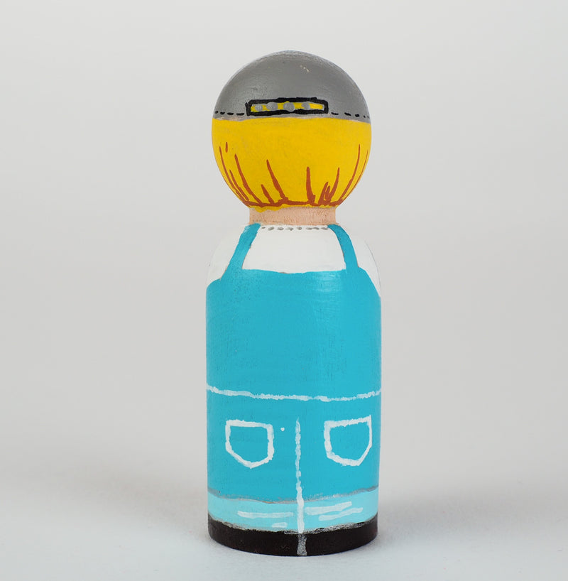 Occupational gift - Plumber and Home fixer Peg Dolls