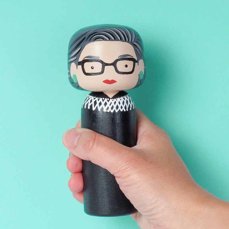 Ruth Bader Ginsburg Kokeshi