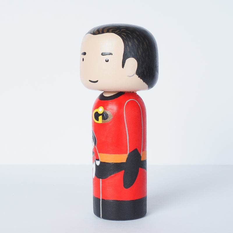 The Incredibles - custom family Kokeshi portrait