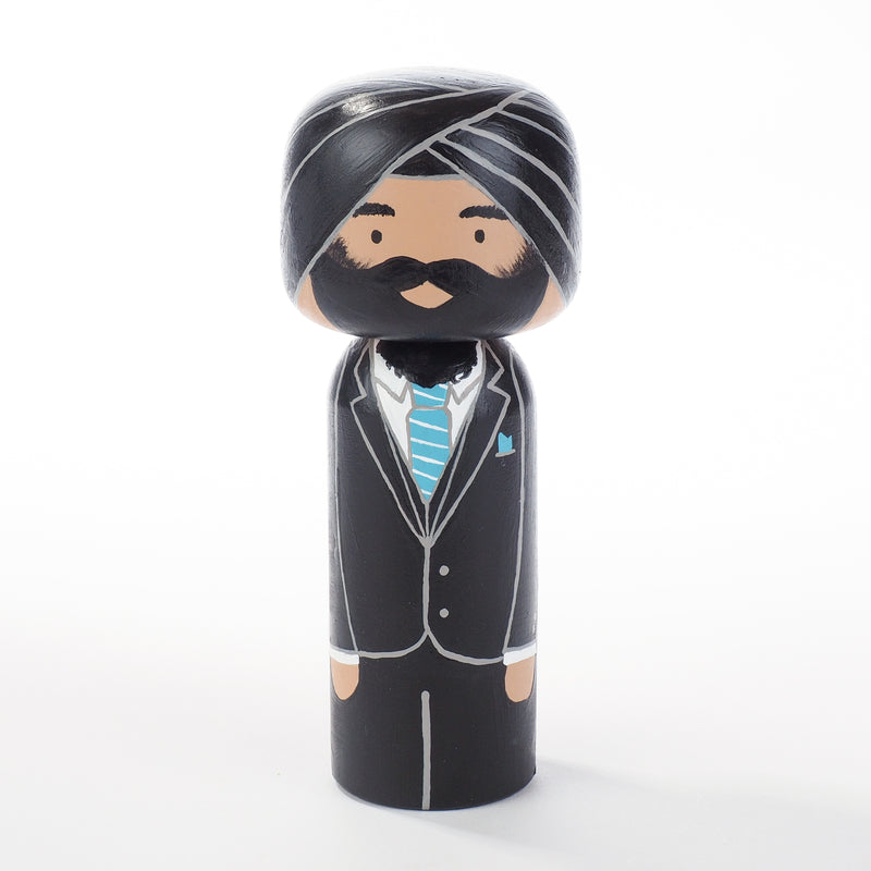 Indian Wedding Kokeshi Dolls