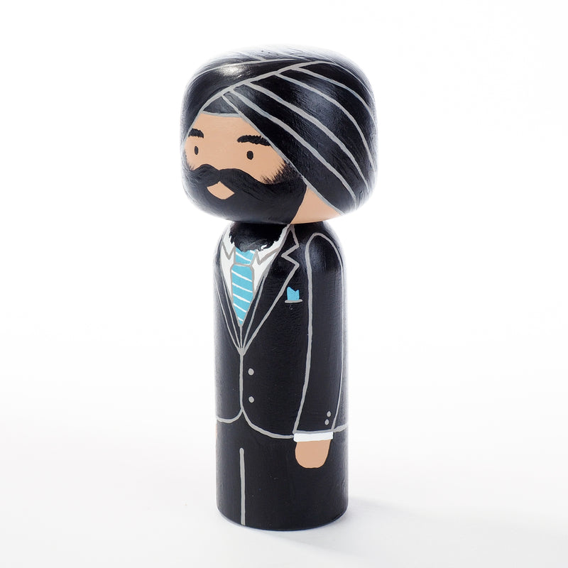 Indian Wedding Kokeshi Dolls