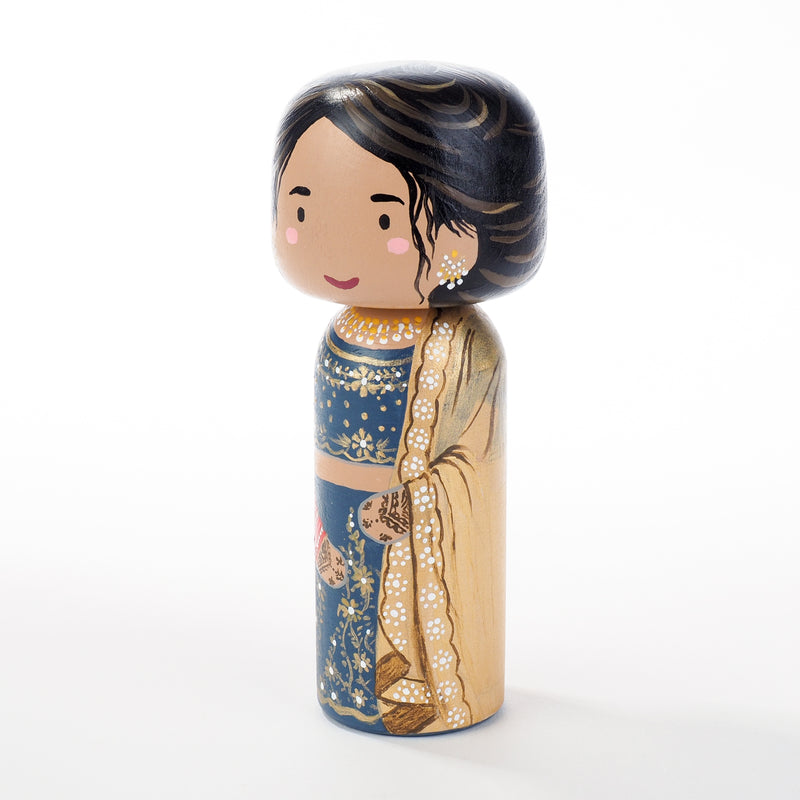 Indian Wedding Kokeshi Dolls